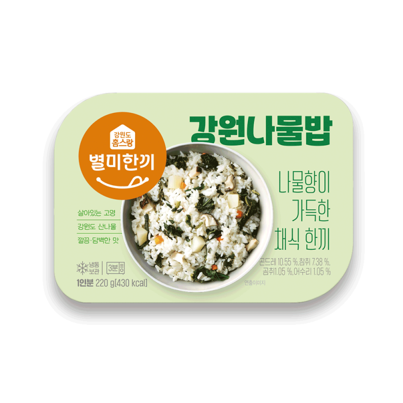 강원더몰,[위크세일]향긋한 강원나물밥 x 4 팩