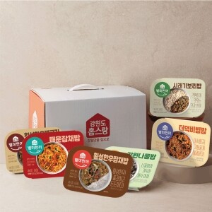 강원도 별미밥 세트 (강원나물밥, 더덕비빔밥, 시래기보리밥, 매운잡채밥, 한우잡채밥, 한우불고기덮밥)