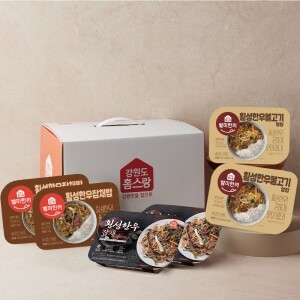 횡성한우 별미 모둠세트 (횡성한우잡채2팩, 횡성한우불고기덮밥2팩, 횡성한우잡채밥2팩)